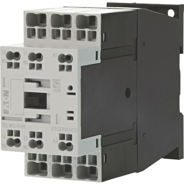 Contactor, 3 pole, 380 V 400 V 5 kW, 1 N/O, 1 NC, RDC 24: 24 - 27 V DC, DC operation, Push in terminals image 7