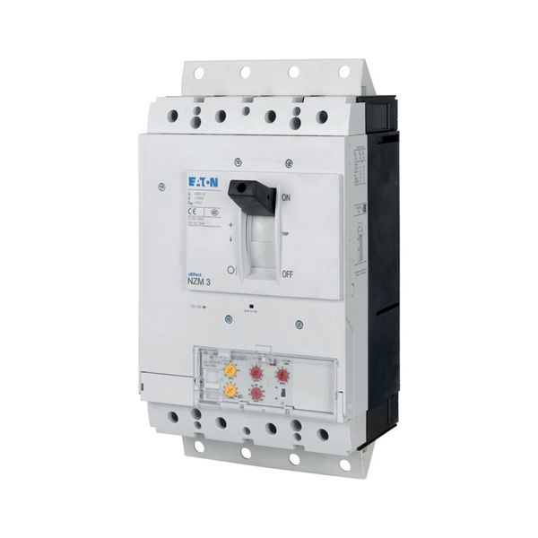 Circuit-breaker, 4 p, 400A, 250A in 4th pole, plug-in module image 4