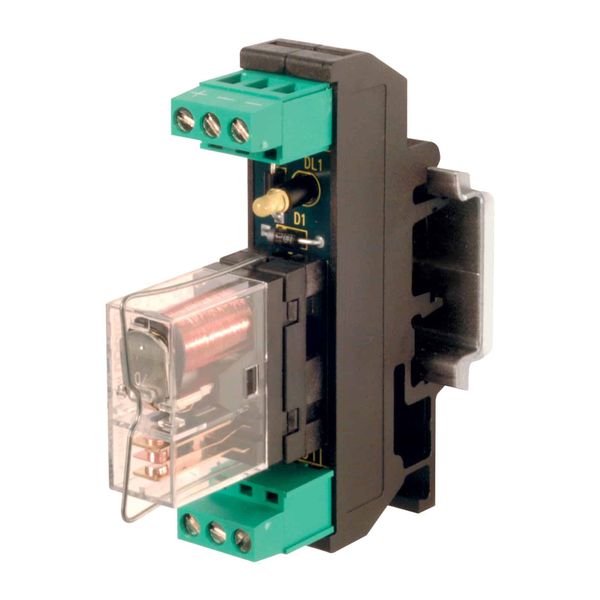 1 electromechanical relay 24Vdc SPDT 16A, screw, not pluggable image 1