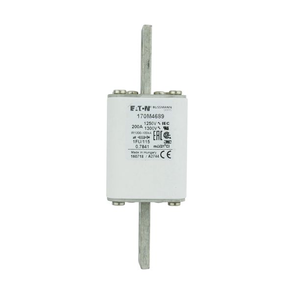 Fuse-link, high speed, 200 A, AC 1250 V, size 1, 53 x 69 x 160 mm, aR, IEC, UL image 9