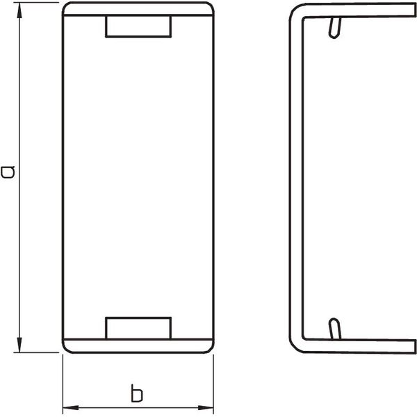 WDK HS15030GR Joint cover  15x30mm image 2