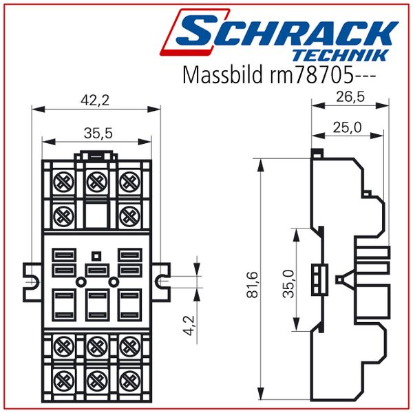 Socket with screw type terminaly black 11-pole image 2