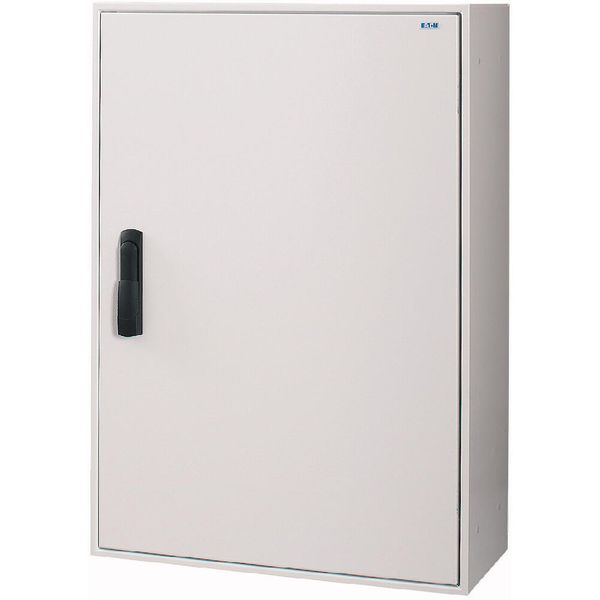 Surface-mounted installation distributor IP55, EP, WxHxD=850x1460x270mm, white, swivel lever image 5