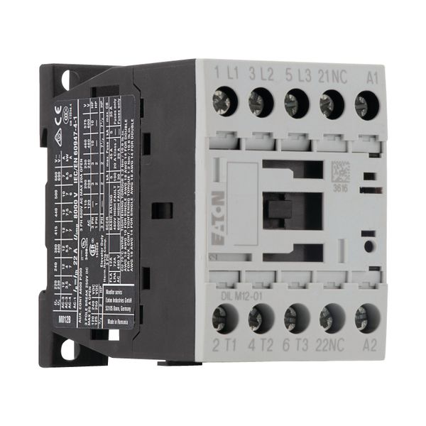 Contactor, 3 pole, 380 V 400 V 5.5 kW, 1 NC, 400 V 50 Hz, 440 V 60 Hz, AC operation, Screw terminals image 11