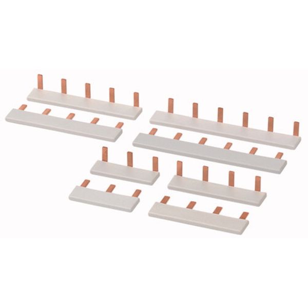 Phase busbar with 2x pins, 1-phase, insulated, angled image 2