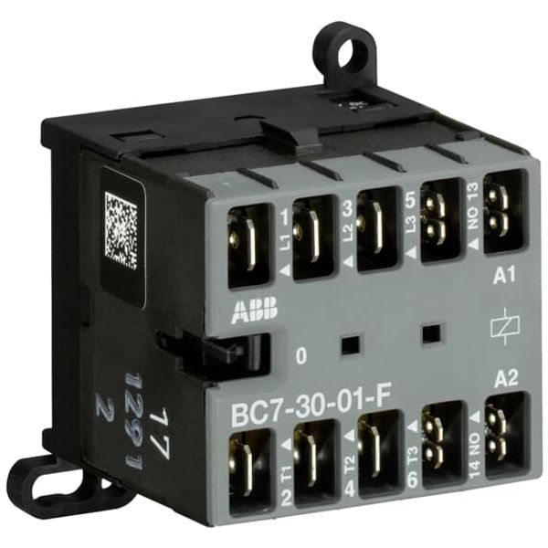 BC7-30-01-F-2.4-51 Mini Contactor 17 ... 32 V DC - 3 NO - 0 NC - Flat-Pin Connections image 2