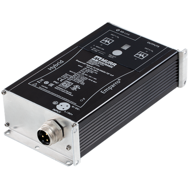 Emparro IP67 Power Supply 1-Phase OUT: 24VDC 10A - M12L 5P - PELV image 1