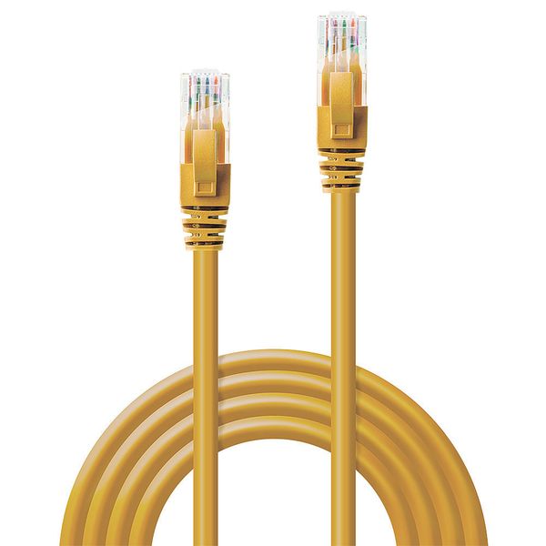 20m Cat.6 U/UTP Network Cable, Yellow RJ45, M/M, 250MHz, Copper image 2