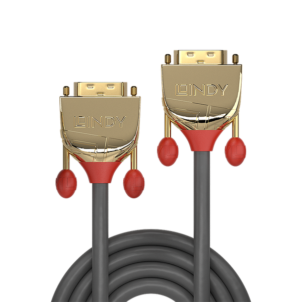 10m DVI-D Dual Link Cable, Gold Line DVI-D Dual Link Male to Male image 2