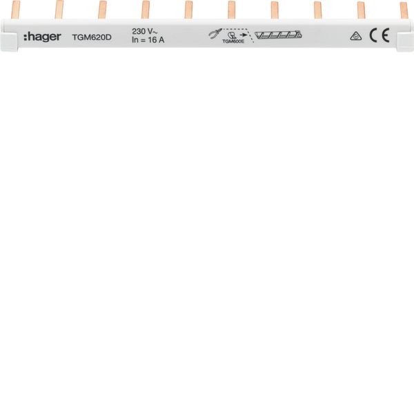 Busbars 6mm² 10 contacts image 1