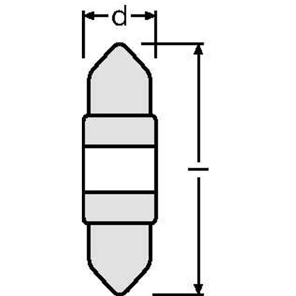 6497CW-01B 1W 12V SV8.5-8 5XBLI1   OSRAM image 2