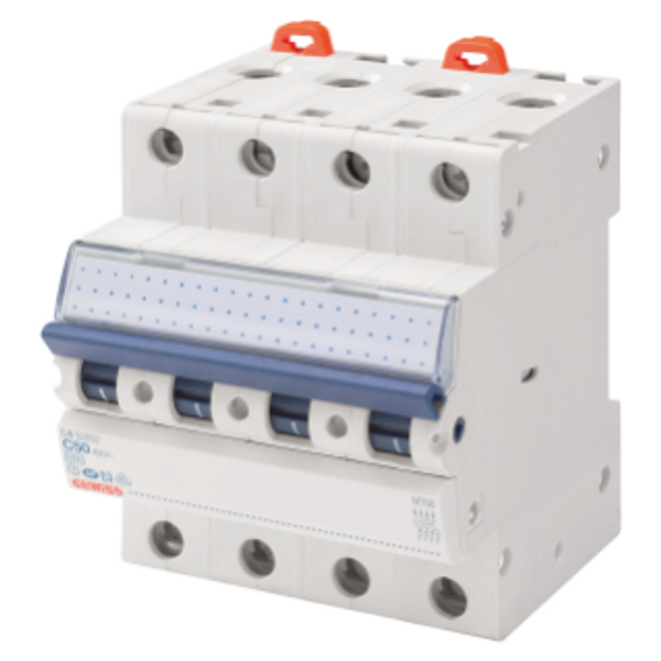 MINIATURE CIRCUIT BREAKER - MT 100- 4P CHARACTERISTIC C 6A - 4 MODULES image 1