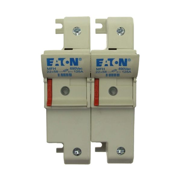 Fuse-holder, low voltage, 125 A, AC 690 V, 22 x 58 mm, 2P, IEC, With indicator image 7