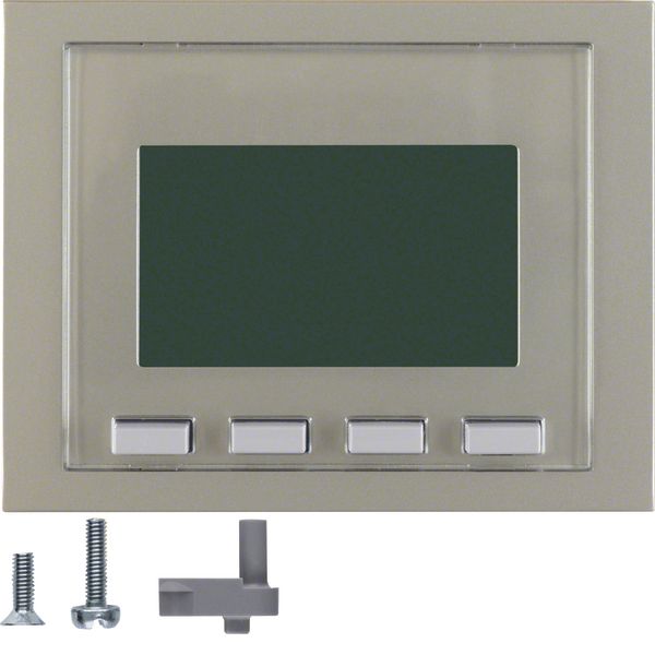 Info display, KNX - K.5, stainless steel, metal matt finish image 1