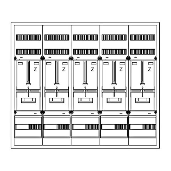Z„hlerverteiler 5xZF, H=1100 B=1300 T=210mm image 1