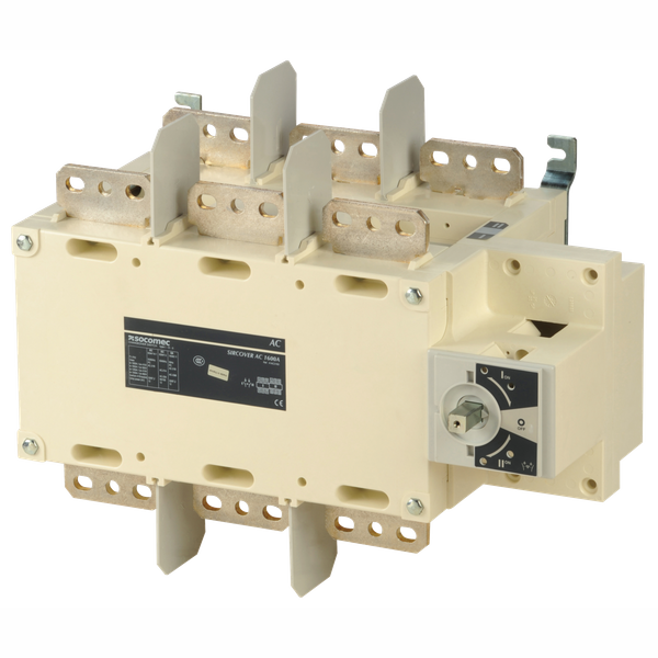 Manually operated transfer switch body SIRCOVER I-0-II 3P 1600A image 1