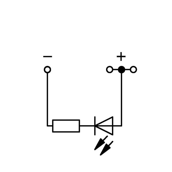 Component terminal block 3-conductor LED (red) gray image 2