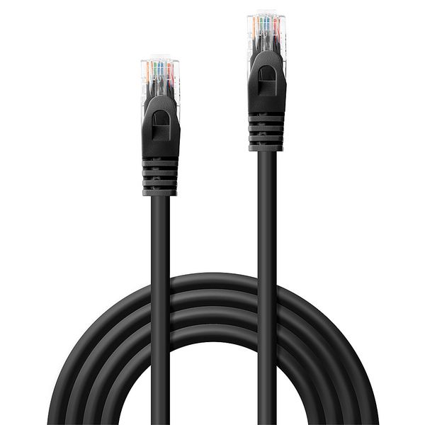 7.5m Cat.6 U/UTP Network Cable, Black RJ45, M/M, 250MHz, CCA image 2