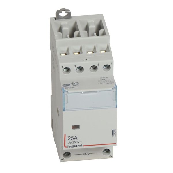 Power contactor CX³ - with 230 V~ coll - 4P - 400 V~ - 25 A - 2 N/C + 2N/O image 2