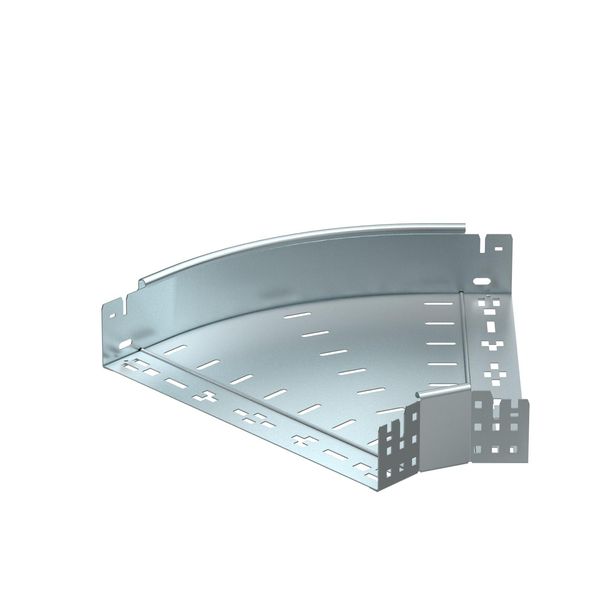 RBM 45 840 FS  Bend 45°, Magic 85, horizontal, with quick coupling, 85x400, Steel, St, strip galvanized, DIN EN 10346 image 1