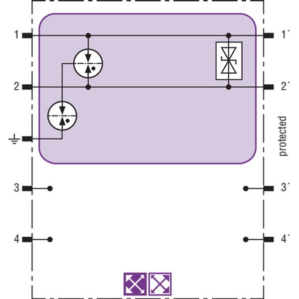 Surge arrester module for intrins. safe measuring circuits BLITZDUCTOR image 3