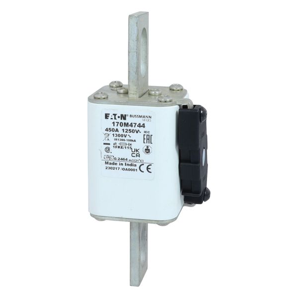 Fuse-link, high speed, 450 A, AC 1250 V, size 1, 53 x 69 x 160 mm, aR, IEC, UL, single indicator image 26