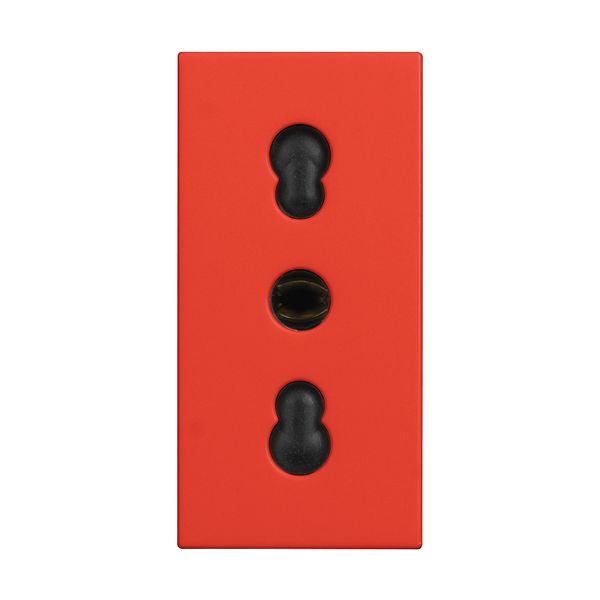 CLASSIA - ITALIAN SOCKET 10/16A RED image 1