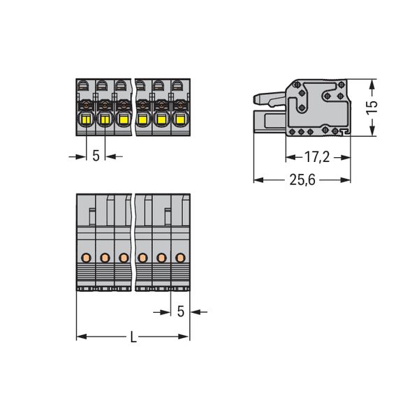 2231-107/102-000 1-conductor female connector; push-button; Push-in CAGE CLAMP® image 4