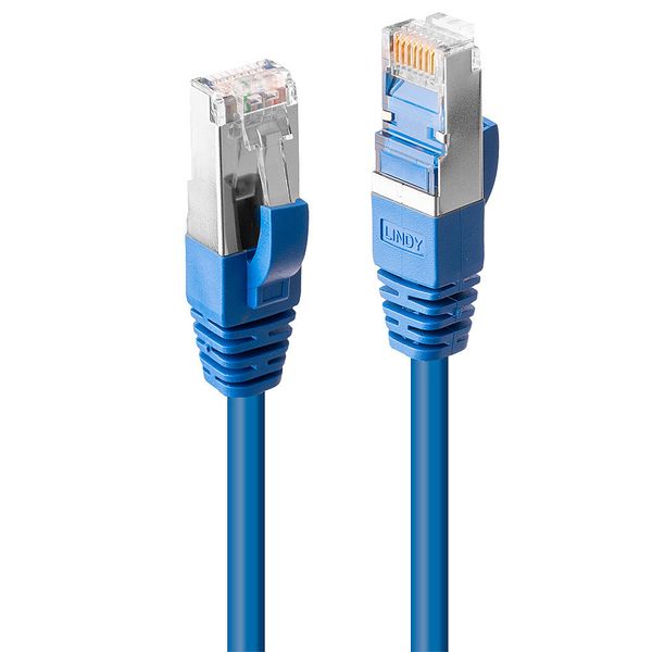 0.5m Cat.6 S/FTP LSZH Network Cable, Blue (Fluke Tested) RJ45, M/M, 250MHz, Copper, 26AWG image 1