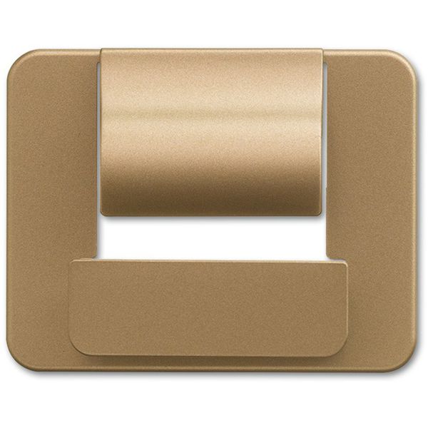 6477-21 CoverPlates (partly incl. Insert) USB charging devices bronze image 1
