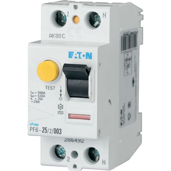 Residual current circuit breaker (RCCB), 63A, 2 p, 500mA, type AC image 2