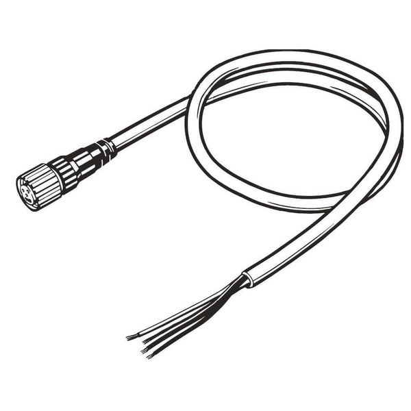 DeviceNet thin cable, straight M12 connector (female) to open ends, 0. image 2