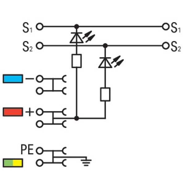 2000-5417/1101-951 4-conductor sensor terminal block; LED (yellow); for NPN-(low-side) switching sensors image 5