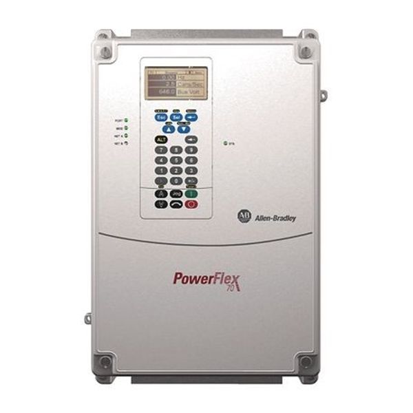 Allen-Bradley, 20AE022C3AYNNNC0, PowerFlex70 AC Drive, 600 VAC, 3 PH, 22 Amps, 20 HP Normal Duty, 15 HP Heavy Duty,Wall / Machine Mount - IP66/NEMA Type 4X/12 (Indoor Use) image 1