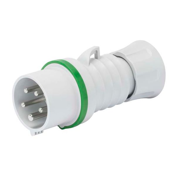 STRAIGHT PLUG HP - IP44/IP54 - 2P+E 16A >50V >300-500HZ - GREEN - 2H - SCREW WIRING image 2