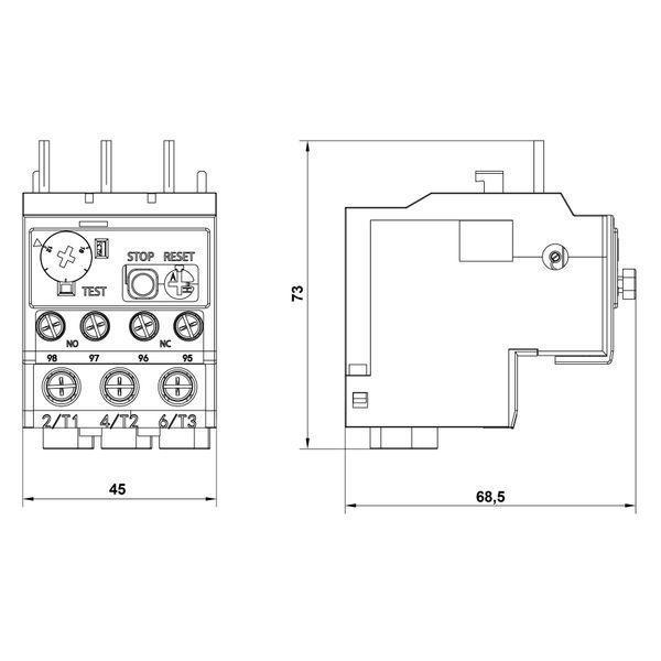 Thermal overload relay CUBICO Classic, 9A - 13A image 1