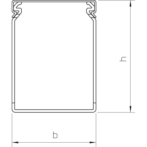 LKV N 75025 Slotted cable trunking system  75x25x2000 image 2