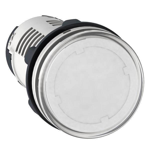 Harmony XB7, Monolithic pilot light, plastic, clear, Ø22, integral LED, 24 V AC/DC image 1