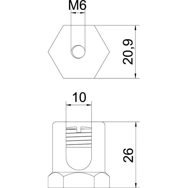 EKL 35 M6 Earthing terminal with fastening thread M6 25-75mm² image 2