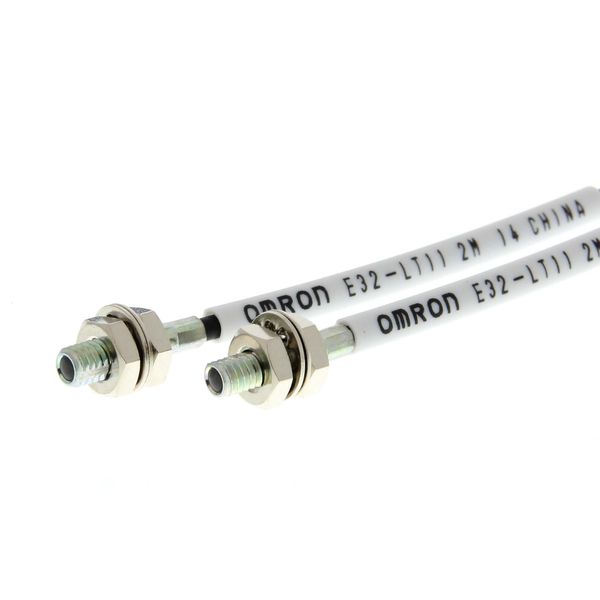 Fiber optic sensor head, through-beam, long distance detection, M4 cyl E32 1132R image 3