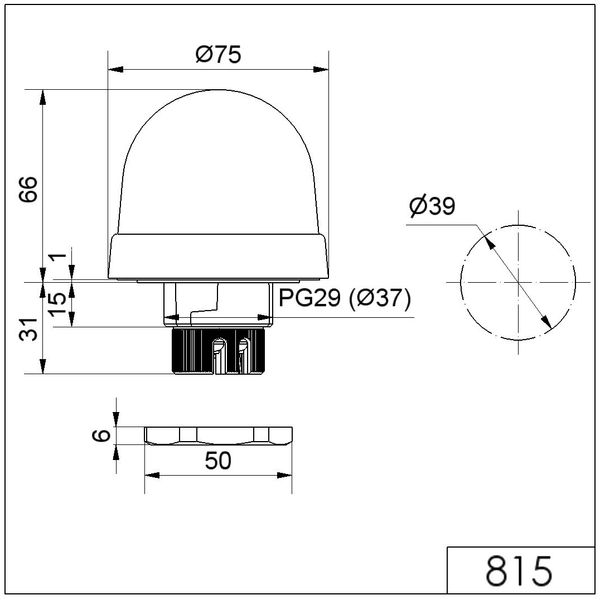 Permanent Beacon EM 12-230VAC/DC RD image 3