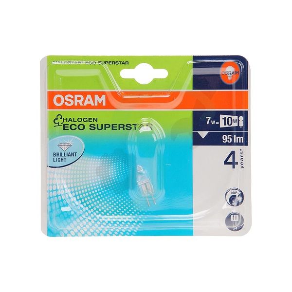 Halogen Lamp Osram 67417 SST 4Y 7W 12V G4 10XBLI1 image 1