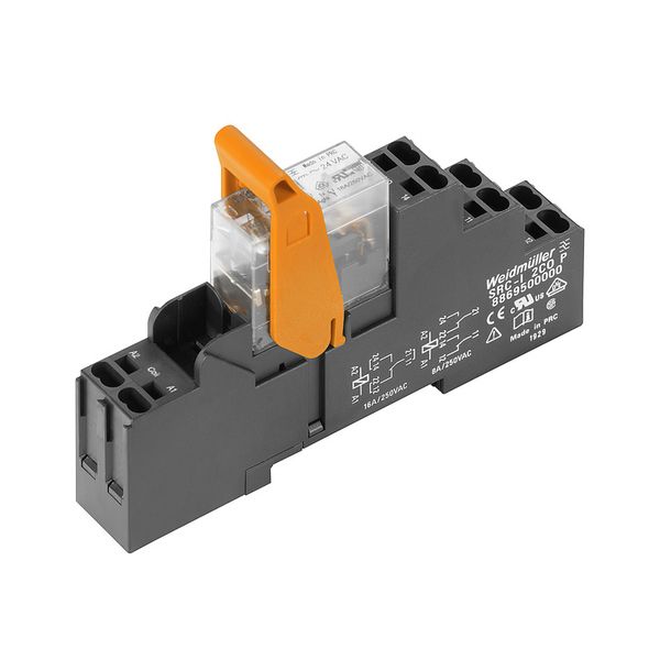 Relay module, 230 V AC, red LED, 2 CO contact (AgNi) , 250 V AC, 8 A,  image 3