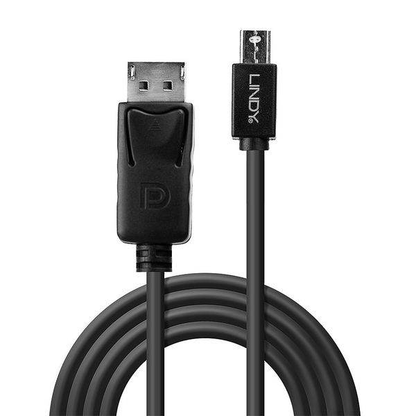 Mini DP to DP Cable, Black, 5m MiniDisplayPort to DisplayPort image 2