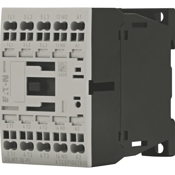 Contactor, 3 pole, 380 V 400 V 3 kW, 1 N/O, 24 V DC, DC operation, Push in terminals image 4