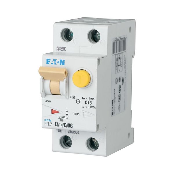 RCD/MCB combination, 13 A, 300 mA, MCB trip characteristic: C, 1p+N, RCD trip characteristic: AC image 2