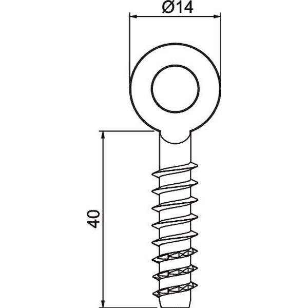 MMS+ R 6x40 Eye-bolt anchor with setting tool 6x40 image 2