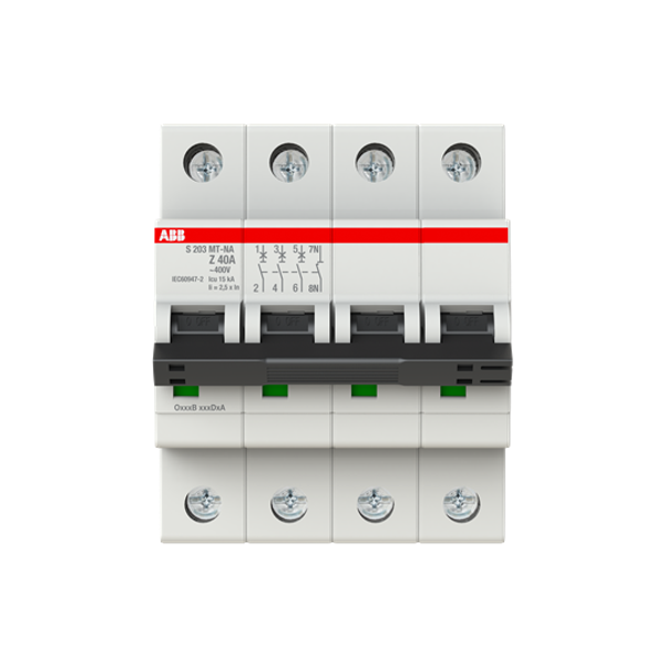 S203MT-Z40NA Miniature Circuit Breakers MCBs - 3+NP - Z - 40 A image 6