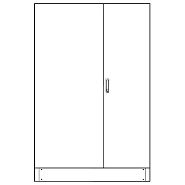 Leerverteiler 5-Feld, 2000x1300x230mm mit Sockel, 2-trig image 1