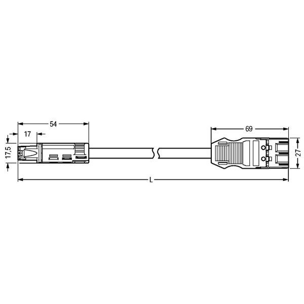 pre-assembled connecting cable Eca Plug/open-ended light green image 7